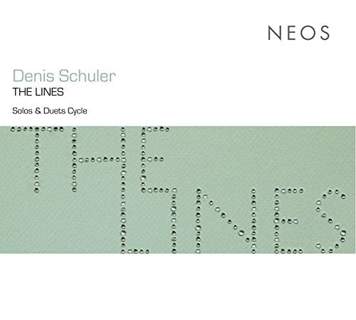 CD cover for Denis Schulerâs âThe Linesâ with abstract line art.