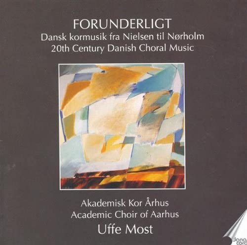 CD cover featuring abstract geometric painting in blues, yellows, and reds.