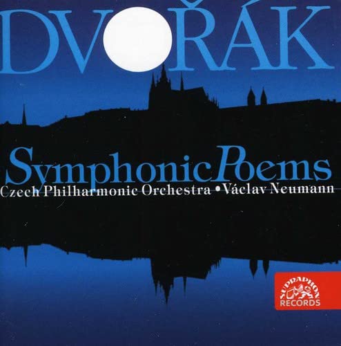 CD cover for Dvorák’s Symphonic Poems with a castle silhouette.