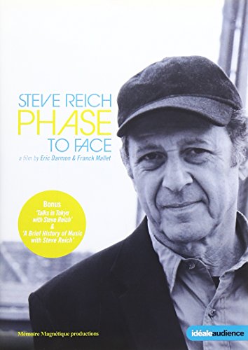 DVD cover featuring composer Steve Reich in a cap, smiling at the viewer.