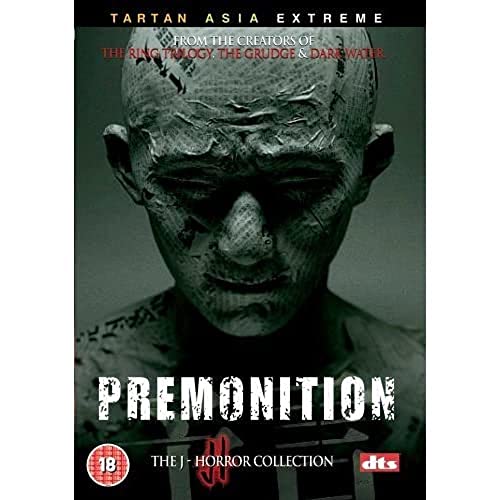 Dark green DVD cover with a cracked stone bust and white distressed title.