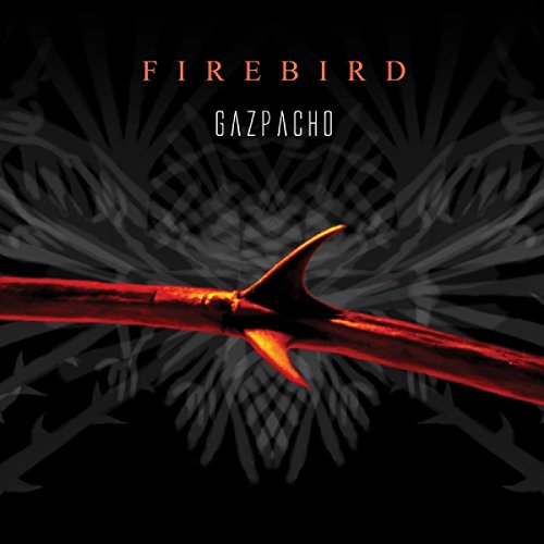 CD cover for Gazpacho’s “Firebird” featuring a red bird’s claw on black.