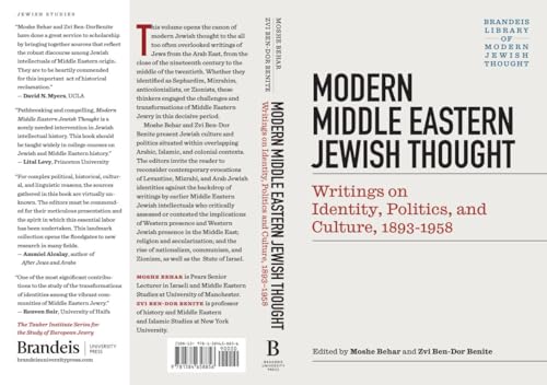 Modern Middle Eastern Jewish Thought: Writings on Identity