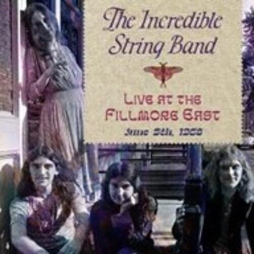 CD cover for The Incredible String Band’s live album, featuring band portraits.