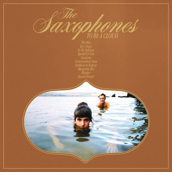CD cover for The Saxophones’ “To Be A Cloud” featuring two people in water.