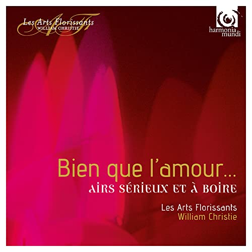 CD cover: red floral image with text "Bien que l'amour..." and ensemble names.