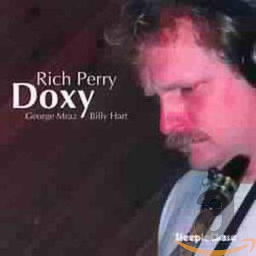 CD cover for Rich Perry’s “Doxy” featuring a saxophone player.