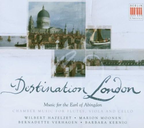 CD cover: London scenes, text “Destination London”, and musician names.