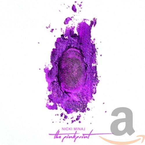 CD cover for Nicki Minaj’s “The Pinkprint” featuring a purple fingerprint.