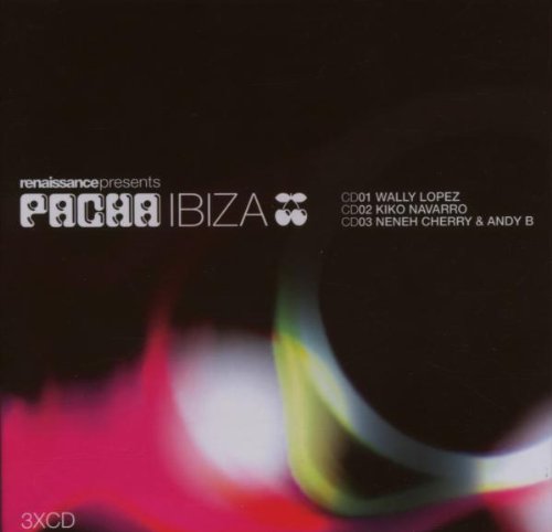 Black CD cover with "Pacha Ibiza" logo and abstract colorful streaks.