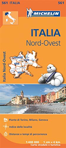 Italy Northwest Regional Map 561 (Michelin Regional Maps)