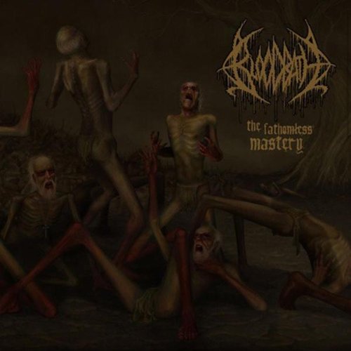 Dark album cover depicting emaciated figures in a bleak landscape.