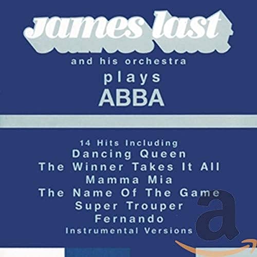 CD cover for James Last’s “Plays Abba” with song list text.