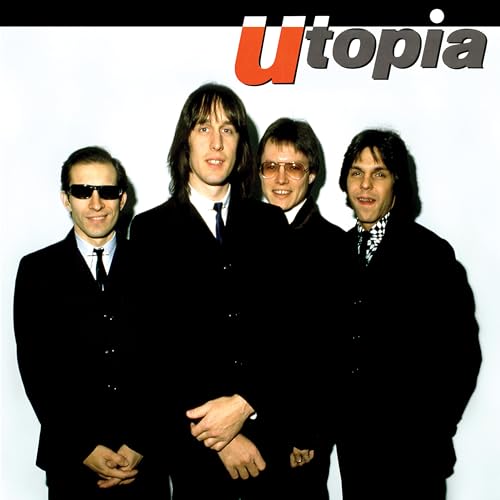 Album cover for Utopia featuring four men in dark suits.
