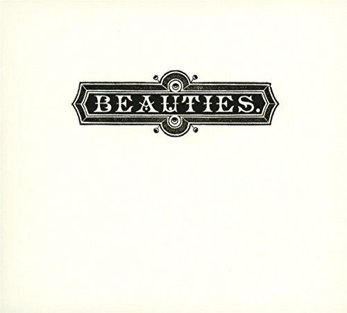 CD cover with ornate black text reading "BEAUTIES." on a white background.