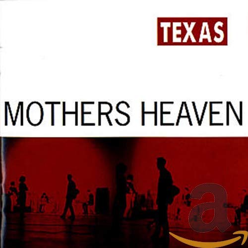 CD cover for Texas’ “Mothers Heaven” with silhouettes and red background.