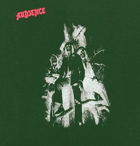 Album cover for “Audience” featuring a ghostly, monochrome band portrait.