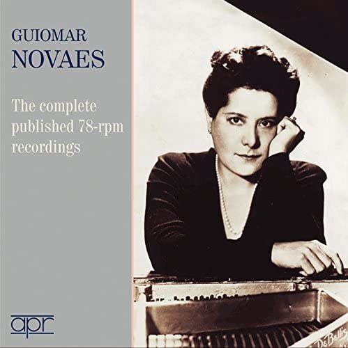 CD cover featuring a portrait of pianist Guiomar Novaes.