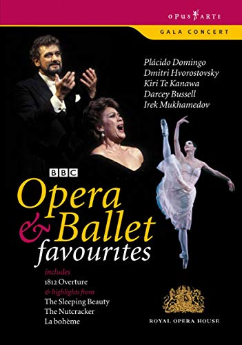 DVD cover featuring opera singers and a ballet dancer in performance.