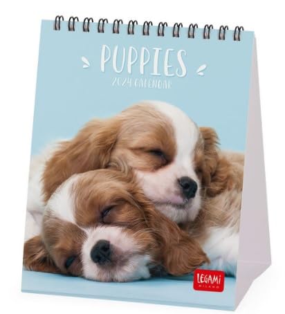 Legami - Table Calendar 2024, 12 Months and Annual Planner 2025, Space for Notes and Notes, Number of the Week, Zodiac Signs and International Holidays, Single Cellophaning, 12x14.5 cm