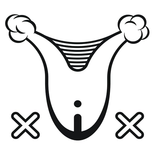 Black and white abstract design resembling a stylized female form.