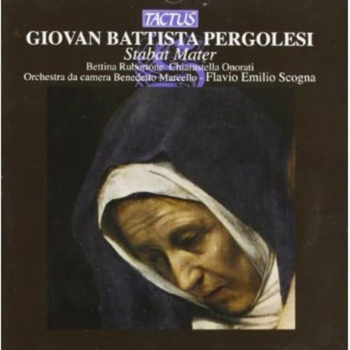 CD cover: veiled woman’s face, text “Stabat Mater” and composer’s name.