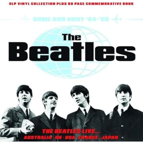 The Beatles album cover, "Home And Away," featuring the four band members.