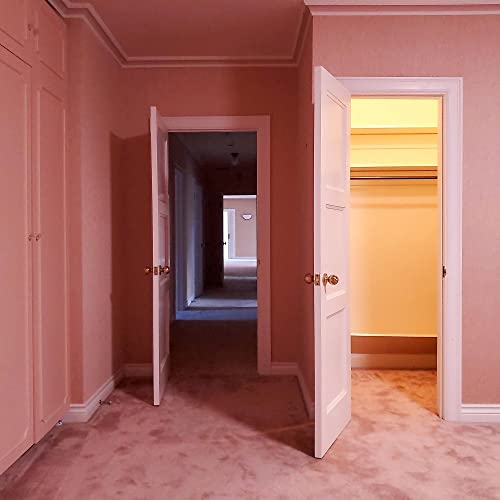CD cover depicting an open doorway into a pink-walled hallway.