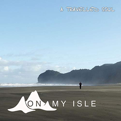 CD cover: beach scene with a lone figure and text "On My Isle".