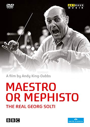DVD cover featuring conductor Georg Solti in mid-performance, intensely focused.
