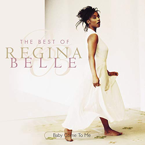 Regina Belle album cover: woman in white dress, looking over shoulder.