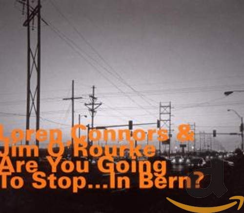 CD cover with power lines against a cloudy sky, orange text.