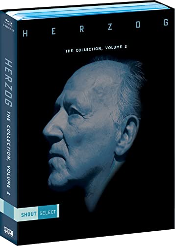Blu-ray case for “Herzog The Collection Volume 2” featuring Werner Herzog’s profile.