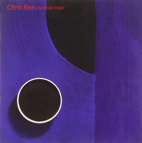 Chris Rea album cover: dark coffee cup on a purple background.