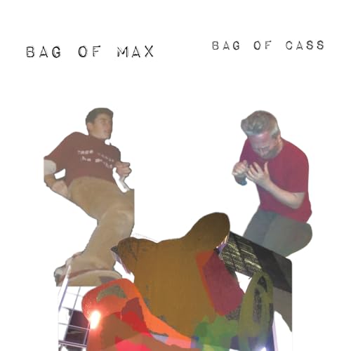 Album cover featuring two men and abstract colorful shapes.