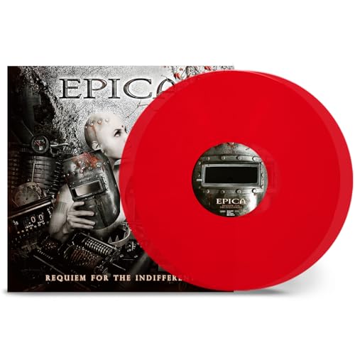 Epica's "Requiem For The Indifferent" vinyl record with red disc.