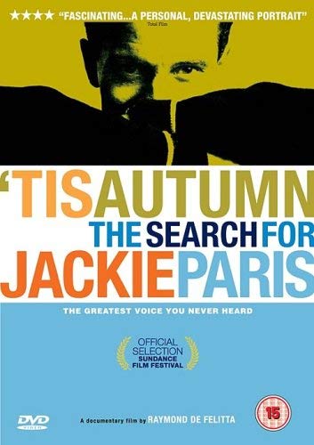 DVD cover for “Tis Autumn” documentary about singer Jackie Paris.
