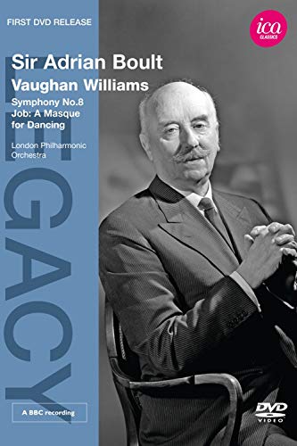 DVD cover featuring portrait of conductor Sir Adrian Boult, Vaughan Williams recording.