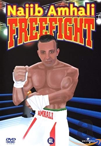 DVD cover for "Freefight" featuring Najib Amhali as a boxer.