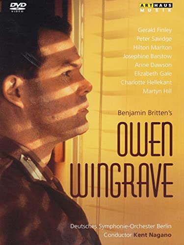 DVD cover for Britten’s “Owen Wingrave” featuring a man’s profile.