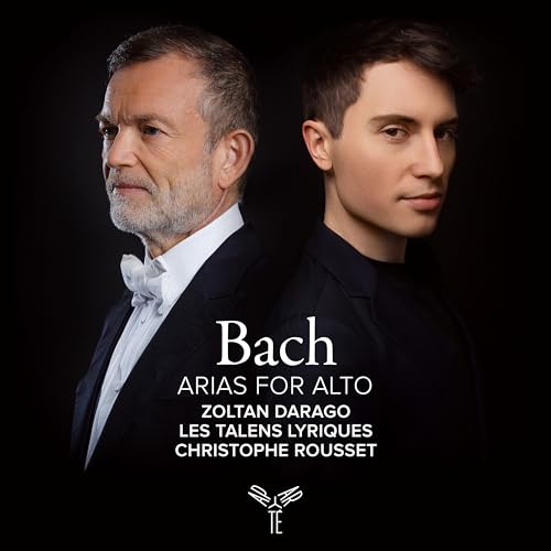 CD cover featuring portraits of two men and text: “Bach, Arias for Alto.”