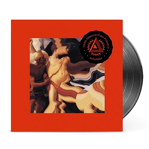 Datarock vinyl record with red cover featuring classical artwork and logo.