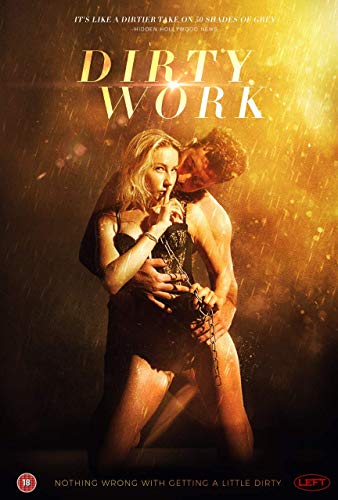 DVD cover for "Dirty Work" featuring a couple embracing in rain.