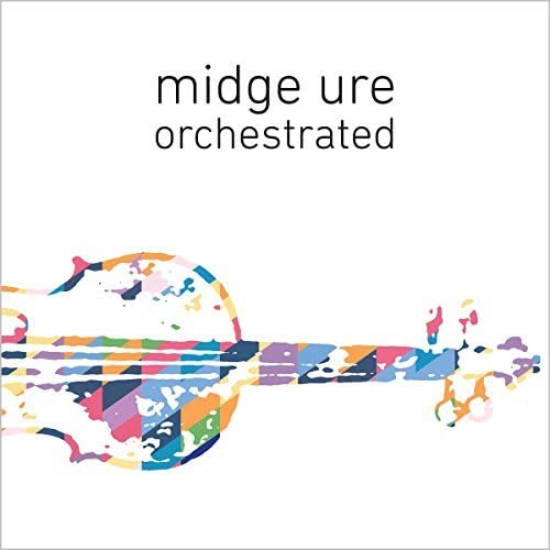 CD cover with colorful, abstract illustration of a cello.