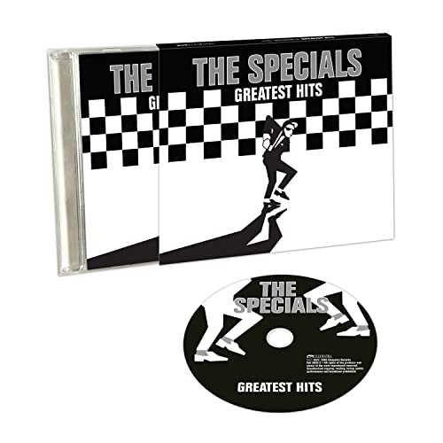 The Specials’ “Greatest Hits” CD with checkerboard cover and silhouette.