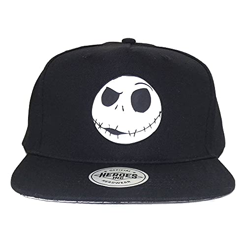 Nightmare Before Christmas - Jack Face (Unisex Black Snapback Cap) One Size