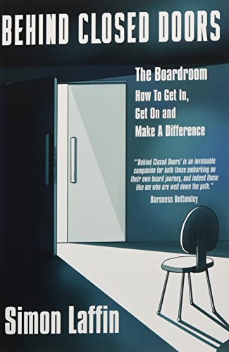 Book cover with business theme, likely featuring a boardroom or office setting with people.