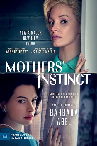 Book cover featuring two women’s faces split by a white vertical line.