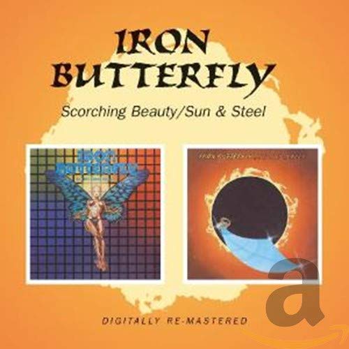 Iron Butterfly CD cover with two album artworks and digitally remastered text.