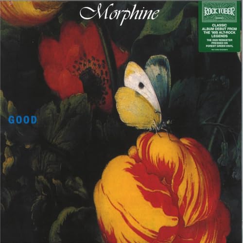 Morphine’s “Good” vinyl album cover with floral still life painting.